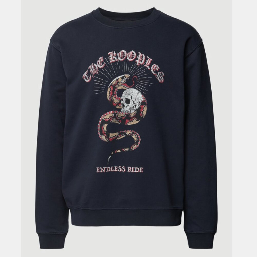 The Kooples Sweatshirt Endless Ride Navy M
